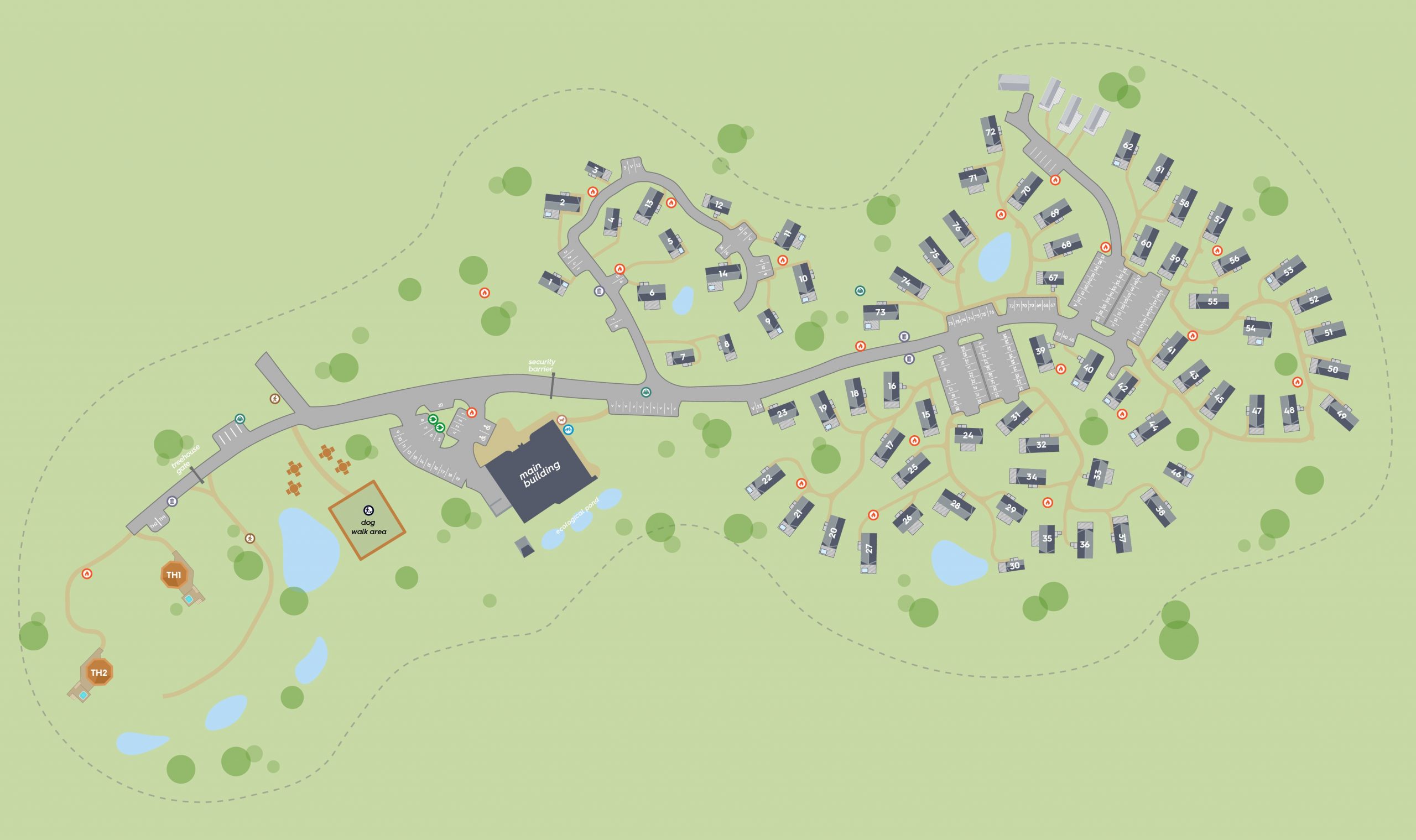 Rivendale Resort Map